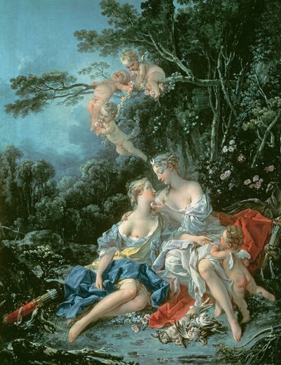 木星和木卫四，1744年 作者 François Boucher